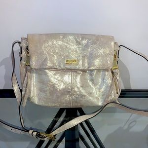Aimee Kestenberg Gold Shimmer Crossbody Bag